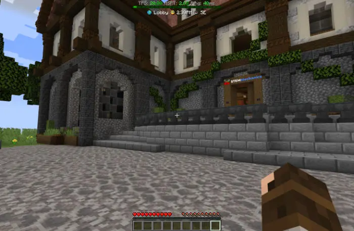 A creative city build made by STEMCraft participants