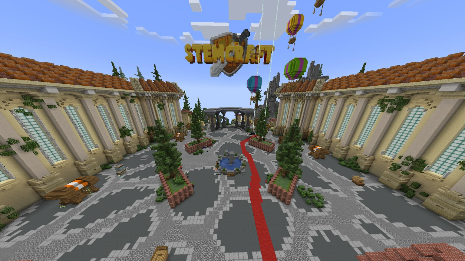 A creative Minecraft-style STEMCraft build